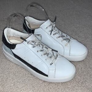 Vintage Havana Willow Sneaker In White Glitter Multi Sz 8